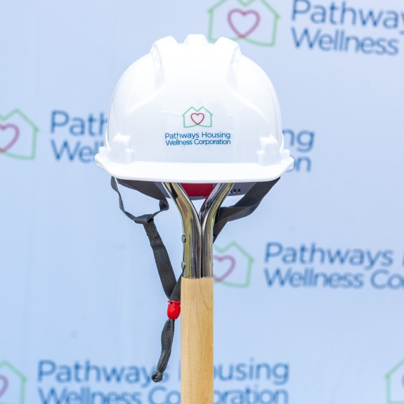 Pathways Housing Wellness Corporation Hard Hat with Background